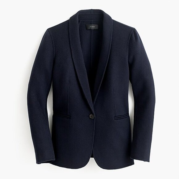 J. Crew Collection Cashmere Blazer Jacket Navy - Picture 1 of 5